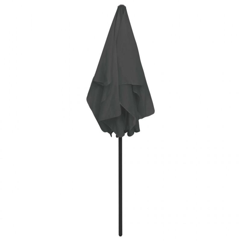 Parasol plażowy, antracytowy, 180x120 cm
