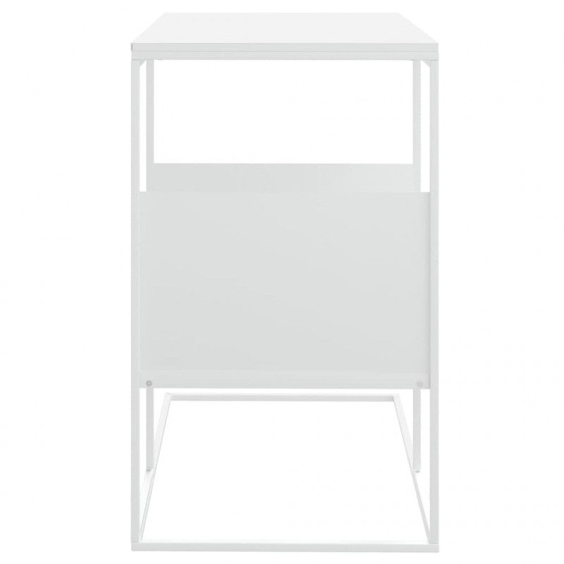 Stolik boczny, biały, 55x36x59,5 cm, materiał drewnopochodny