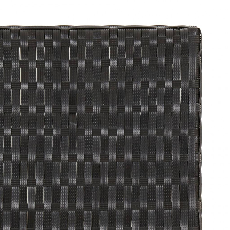 Składany stolik, czarny, 45x35x32 cm, polirattan