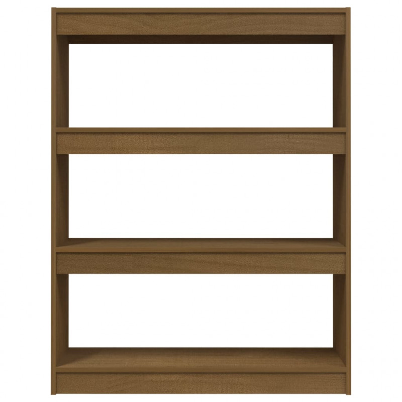 Regał na książki/przegroda, miodowy, 100x30x103 cm, sosnowy