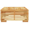 Ogrodowy stolik kawowy, 69,5x69,5x31 cm, lite drewno tekowe