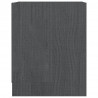 Szafka nocna, szara, 35,5x33,5x41,5 cm, drewno sosnowe