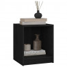 Szafki nocne, 2 szt., czarne, 35,5x33,5x41,5 cm, drewno sosnowe