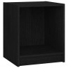 Szafki nocne, 2 szt., czarne, 35,5x33,5x41,5 cm, drewno sosnowe