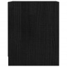 Szafki nocne, 2 szt., czarne, 35,5x33,5x41,5 cm, drewno sosnowe