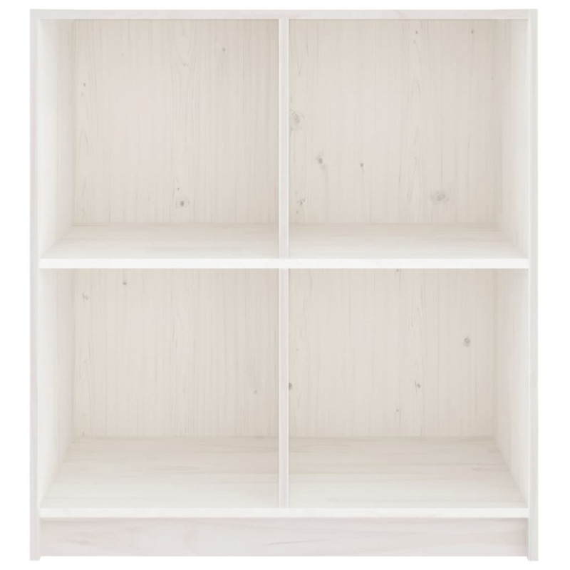 Szafka, biała, 70x33x76 cm, lite drewno sosnowe