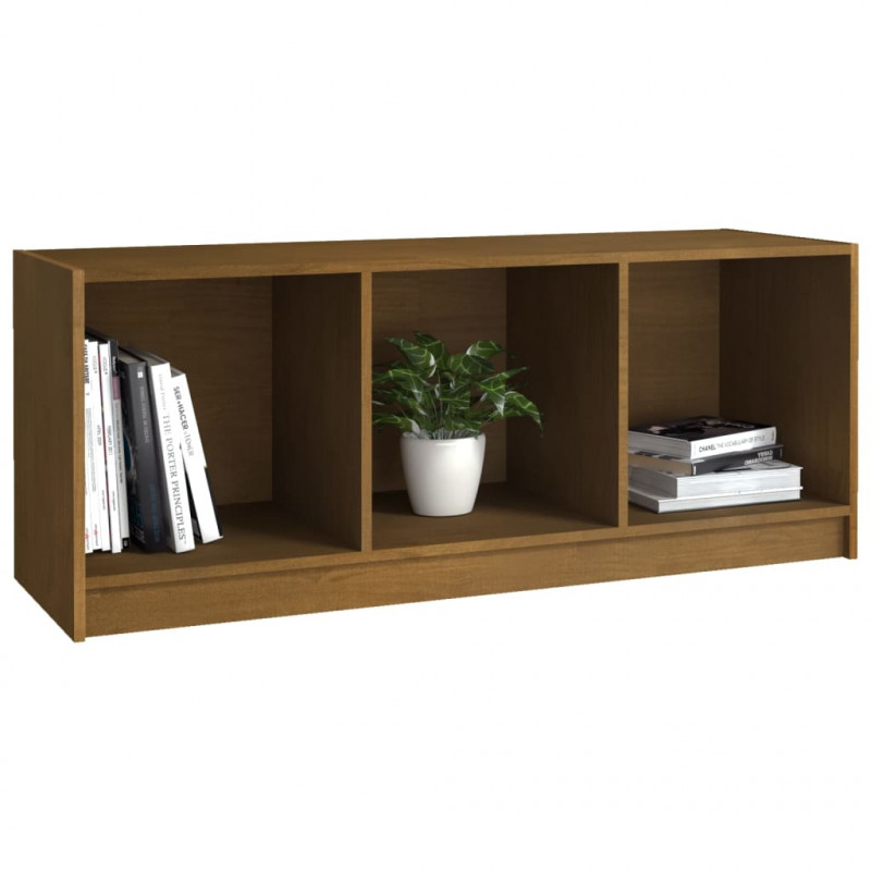 Szafka pod TV, miodowy brąz, 104x33x41 cm, drewno sosnowe