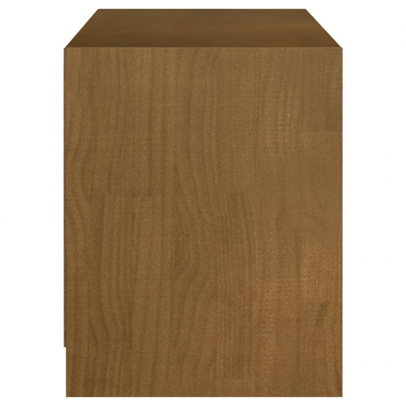 Szafka pod TV, miodowy brąz, 104x33x41 cm, drewno sosnowe