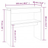 Stolik konsolowy, przydymiony dąb, 102x30x80 cm