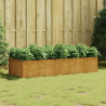 Podwyższona donica, 200x80x40 cm, stal kortenowska