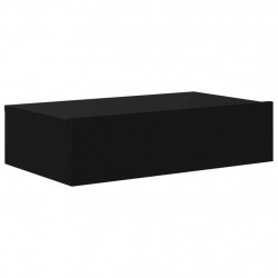Szafka telewizyjna z LED, czarna, 60x35x15,5 cm
