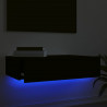 Szafka telewizyjna z LED, czarna, 60x35x15,5 cm