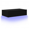 Szafka telewizyjna z LED, czarna, 60x35x15,5 cm