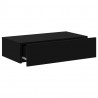 Szafka telewizyjna z LED, czarna, 60x35x15,5 cm