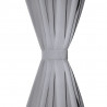 Zasłony zaciemniające z kółkami, 2 szt., 135 x 175 cm, szare