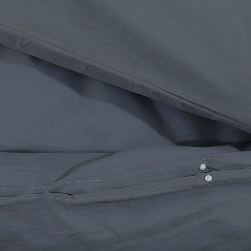 Zestaw pościeli, antracytowy, 260x220 cm, lekka mikrofibra