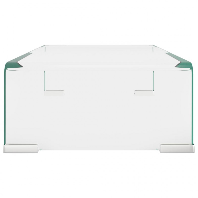 Podstawka pod monitor / telewizor szklana 40x25x11 cm