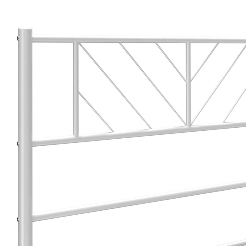 Metalowe wezgłowie, białe, 107 cm