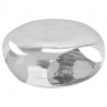 Stolik do kawy z odlewanego aluminium, 70 x 70 x 32 cm, srebrny