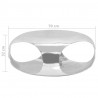 Stolik do kawy z odlewanego aluminium, 70 x 70 x 32 cm, srebrny
