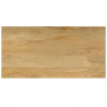 Stolik kawowy, 100x50x35 cm, lite drewno mango i stal