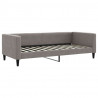 Sofa rozsuwana z szufladami, taupe, 90x200 cm, tkanina
