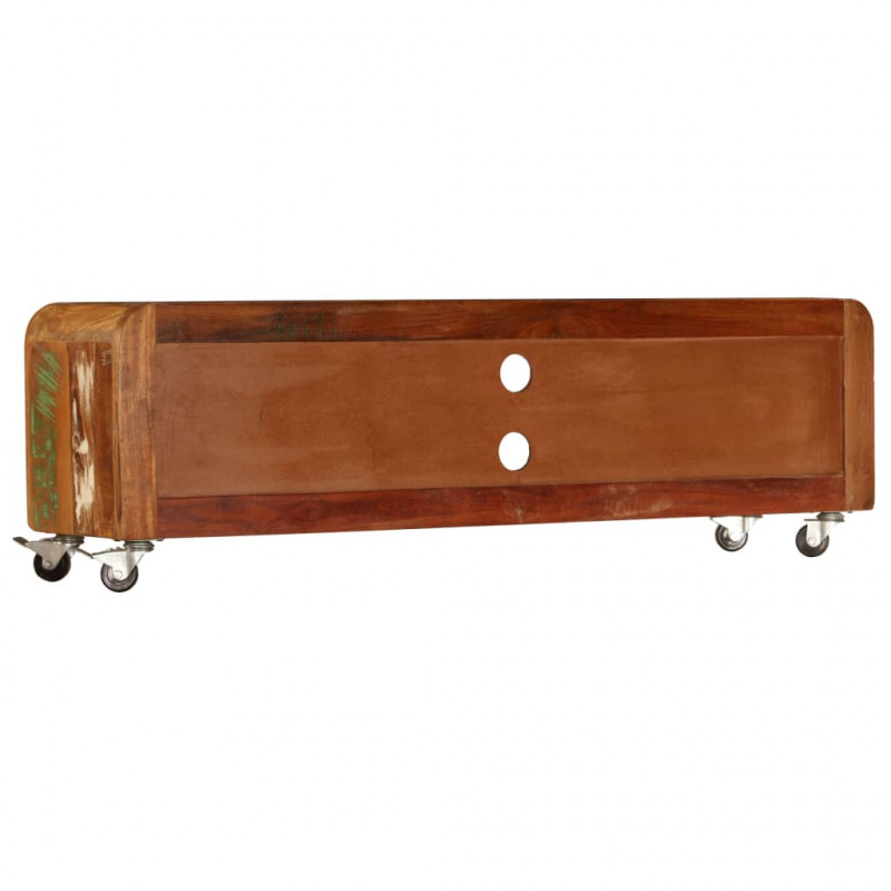 Szafka pod TV, 120x30x36 cm, lite drewno odzyskane