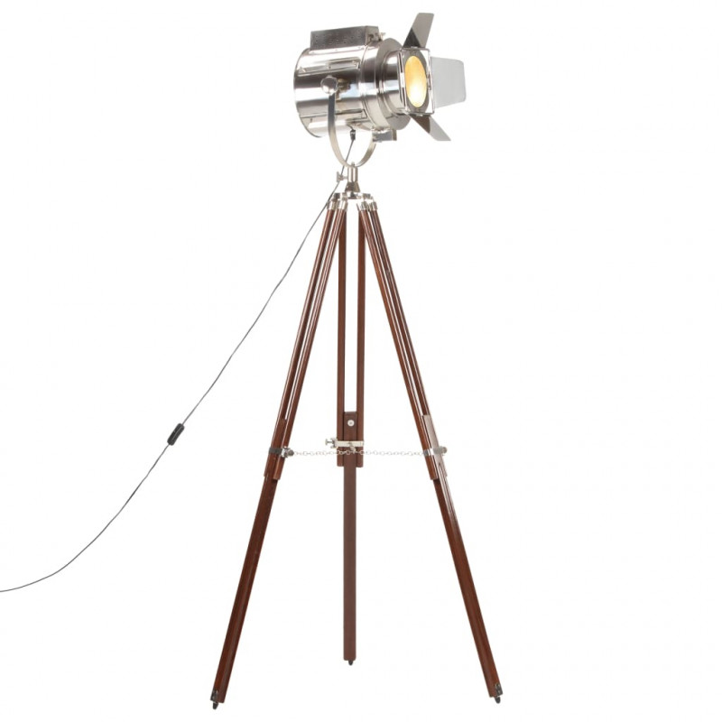 Lampa podłogowa na trójnogu, lite drewno mango, 180 cm