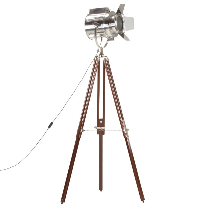 Lampa podłogowa na trójnogu, lite drewno mango, 180 cm