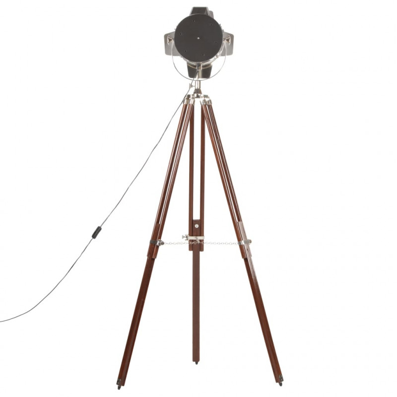 Lampa podłogowa na trójnogu, lite drewno mango, 180 cm