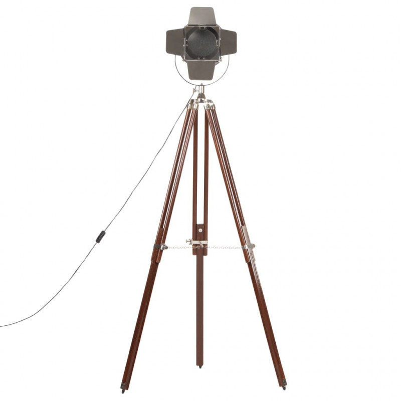 Lampa podłogowa na trójnogu, lite drewno mango, 180 cm
