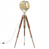 Lampa podłogowa na trójnogu, lite drewno mango, 165 cm