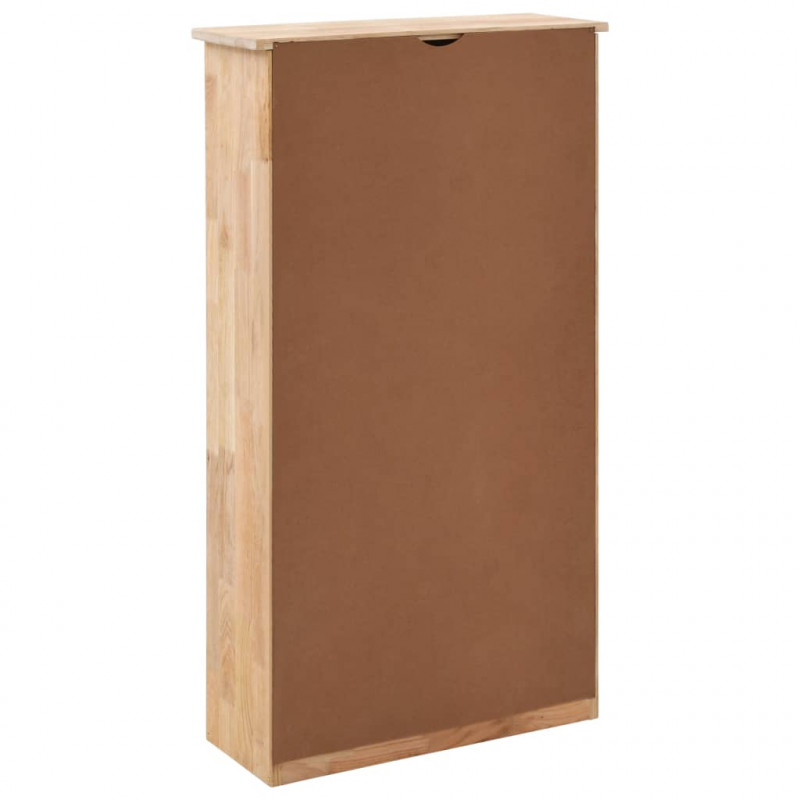 Szafka na buty, 55x20x104 cm, lite drewno orzecha włoskiego