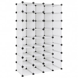 Stojak na buty, przezroczysty, 93x36,5x140 cm, PP