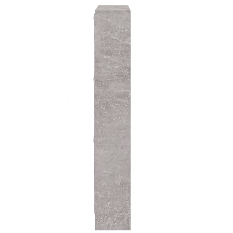 Szafka na buty, szarość betonu, 59x17x108 cm