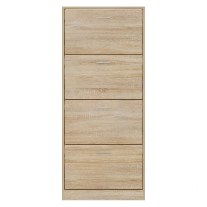 Szafka na buty, dąb sonoma, 63x24x147 cm