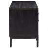 Szafka pod telewizor, czarna, 110x35x48 cm, drewno sosnowe