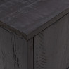 Szafka pod telewizor, czarna, 110x35x48 cm, drewno sosnowe