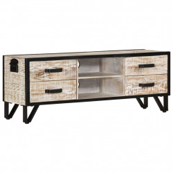 Szafka pod telewizor, 110x30x41 cm, lite drewno akacjowe