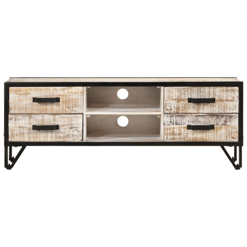 Szafka pod telewizor, 110x30x41 cm, lite drewno akacjowe