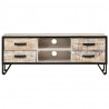 Szafka pod telewizor, 110x30x41 cm, lite drewno akacjowe
