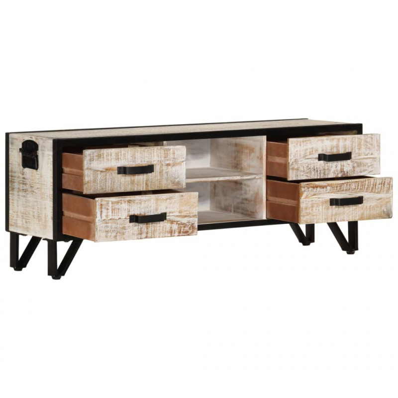 Szafka pod telewizor, 110x30x41 cm, lite drewno akacjowe