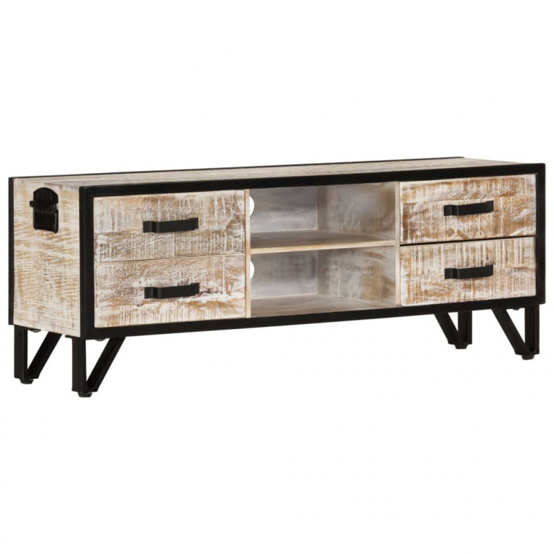 Szafka pod telewizor, 110x30x41 cm, lite drewno akacjowe
