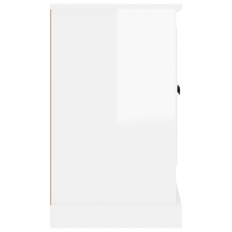 Szafka, biała, połysk, 100x35,5x60 cm, materiał drewnopochodny