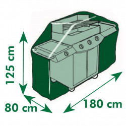 Nature Pokrowiec ochronny na grill ogrodowy, 180x125x80 cm