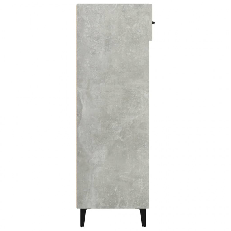 Szafka na buty, szarość betonu, 60x35x105 cm
