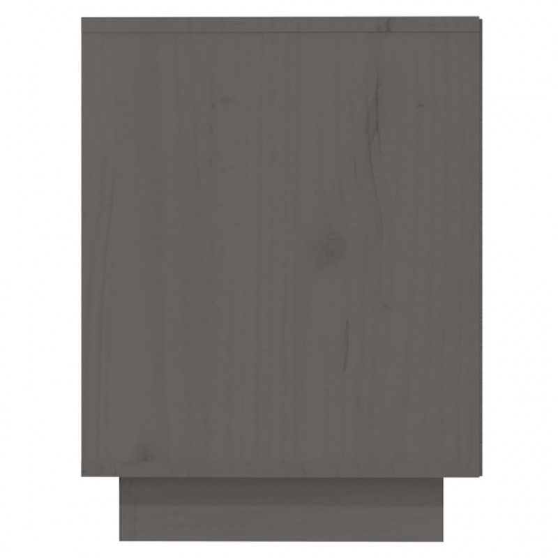 Szafka na buty, szara, 110x34x45 cm, lite drewno sosnowe
