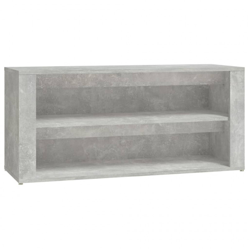 Półka na buty, betonowa szarość, 100x35x45 cm