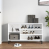 Półka na buty, biała, 102x36x60 cm, materiał drewnopochodny