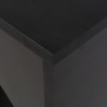 Stolik barowy z przestawnym regałem, czarny, 138 x 39 x 110 cm